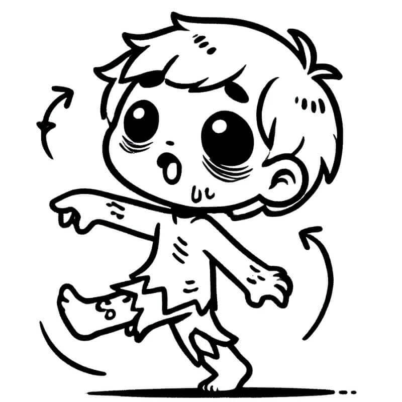 Karikatur Zombie fargelegging