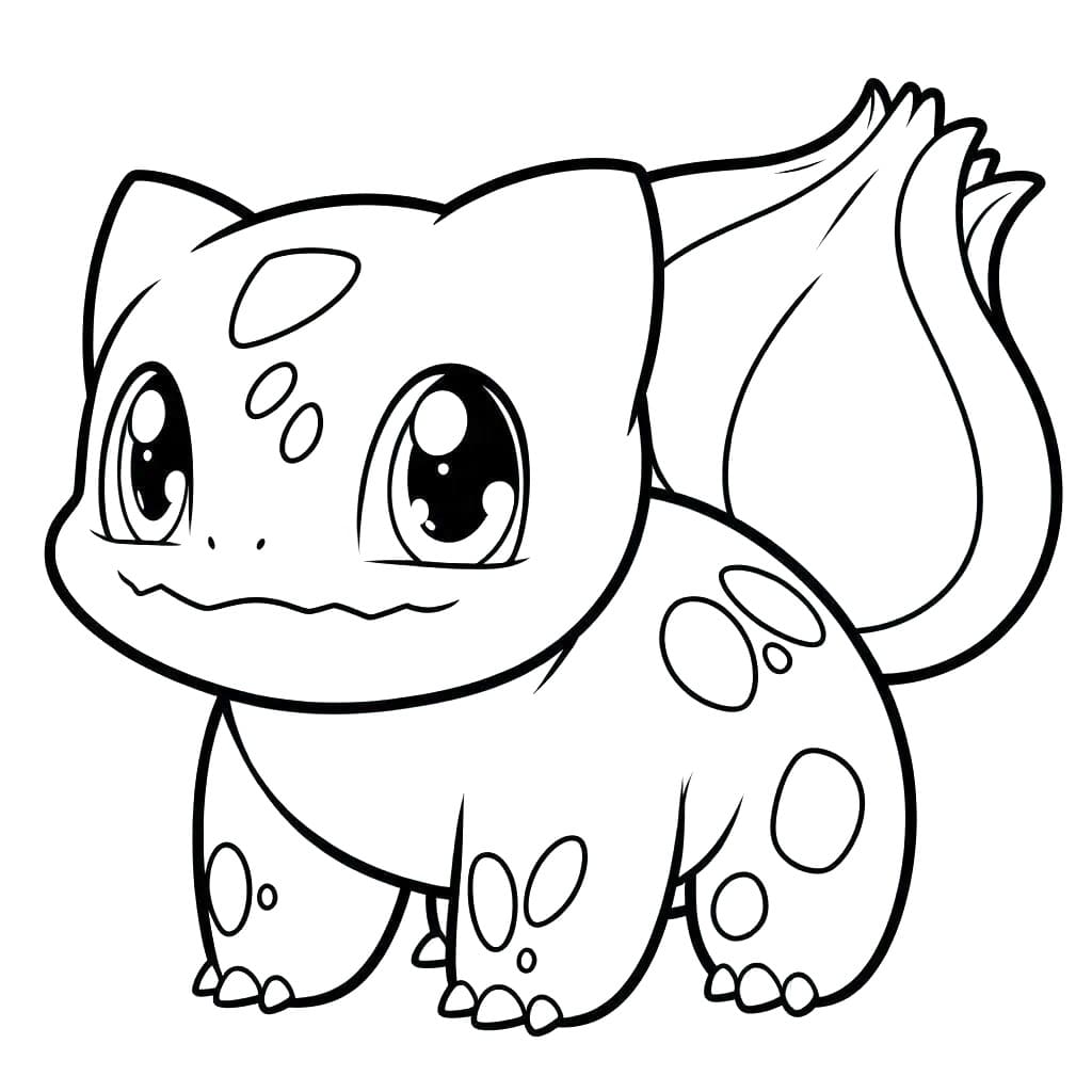 Kawaii Bulbasaur fargelegging