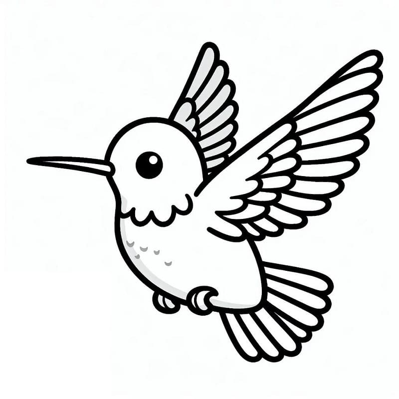 Kolibri Gratis Utskriftbar fargelegging