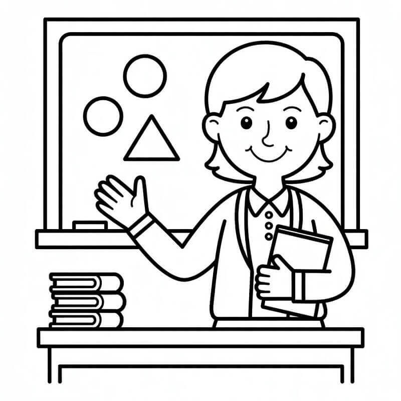 Lærer Utskriftbar fargelegging