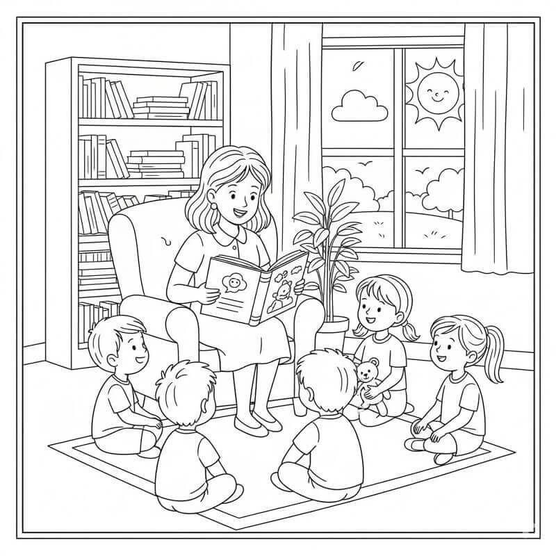 Lærer å Skrive ut fargelegging