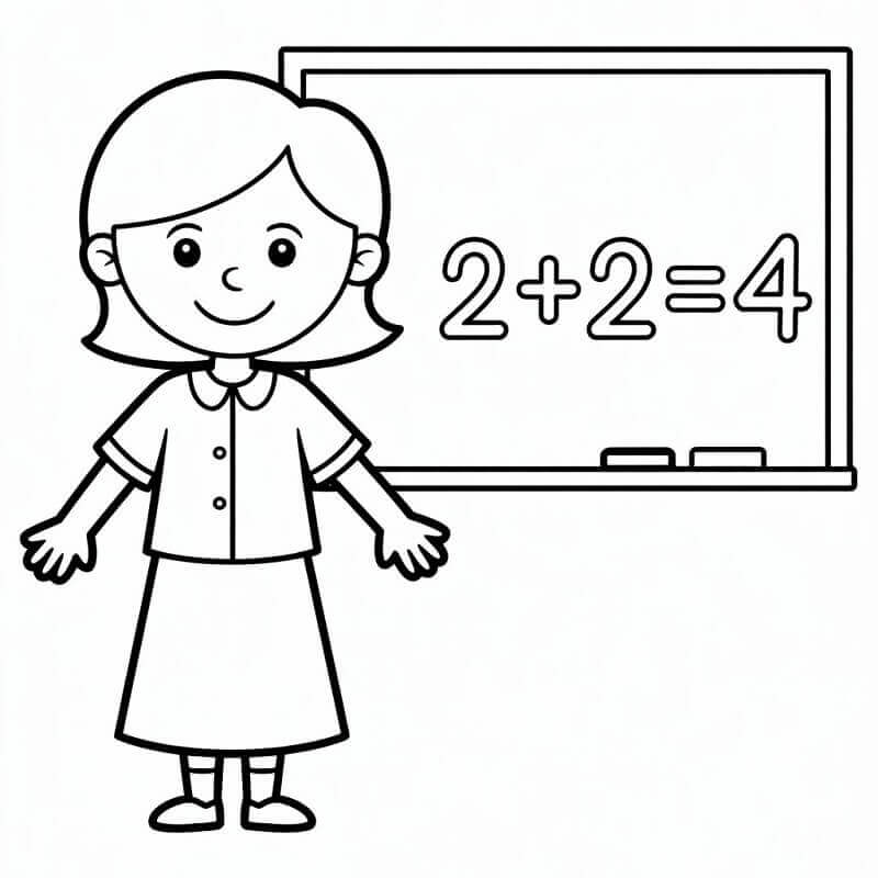 Lærer for Barn fargelegging