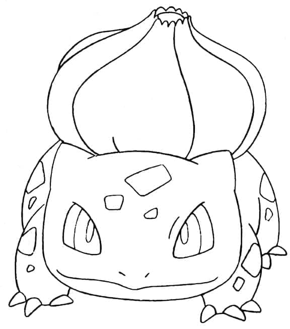 Lett Bulbasaur fargelegging