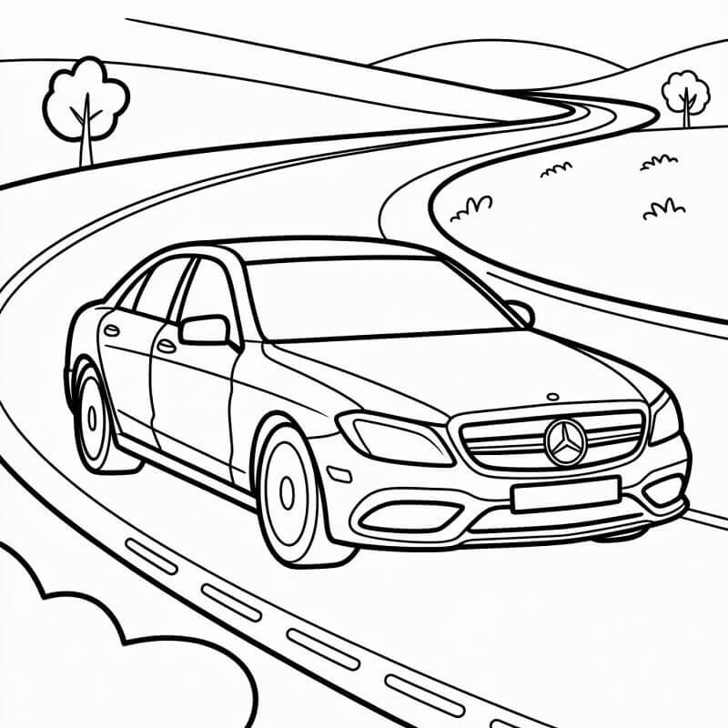 Lett Mercedes fargelegging