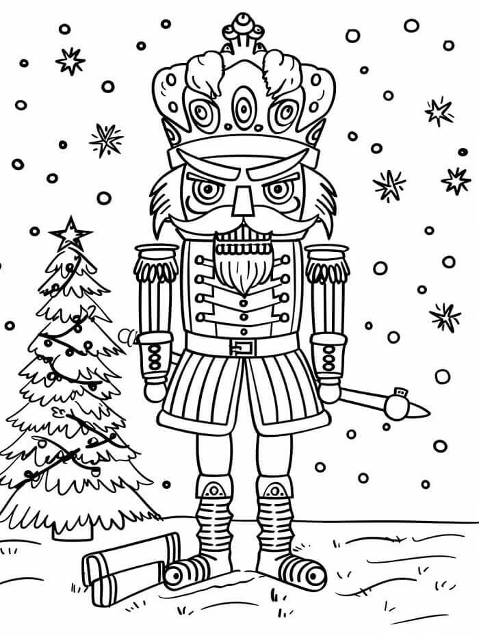 Lett Nøtteknekker fargelegging