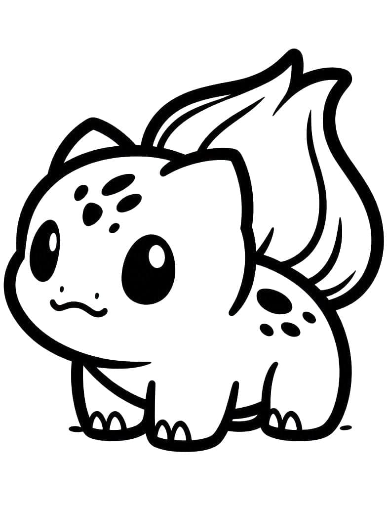 Liten Bulbasaur fargelegging