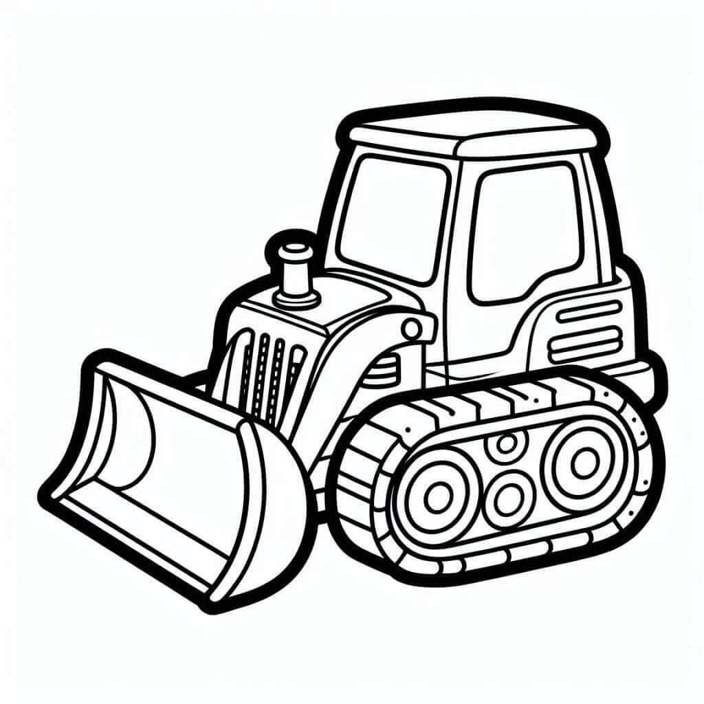 Liten Bulldoser fargelegging