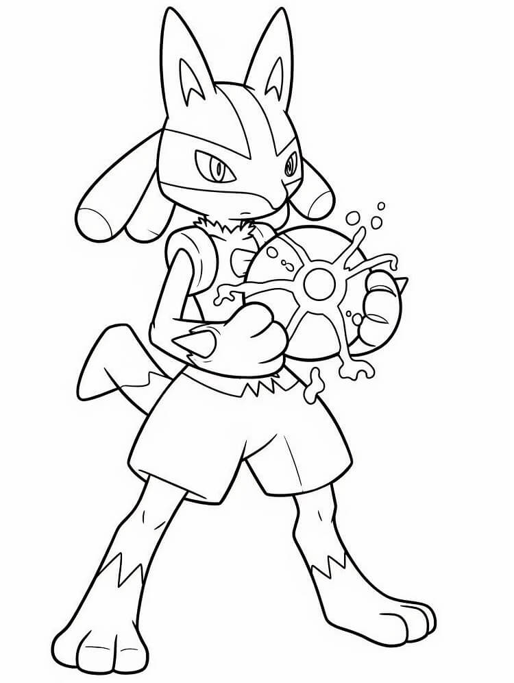 Lucario Pokémon fargelegging