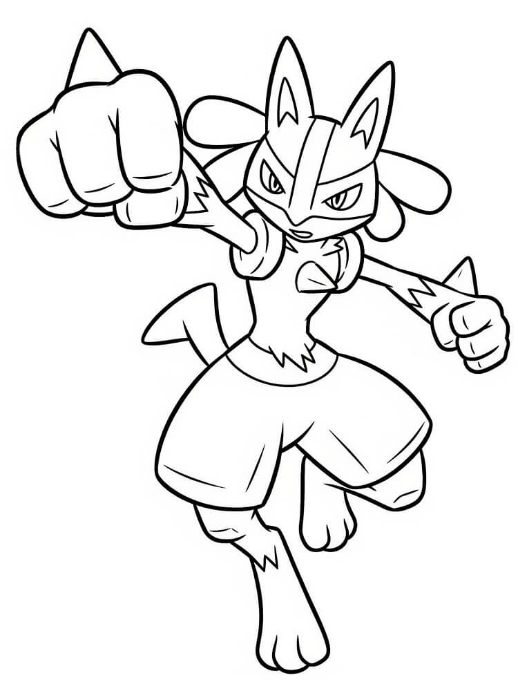 Lucario for Barn fargelegging