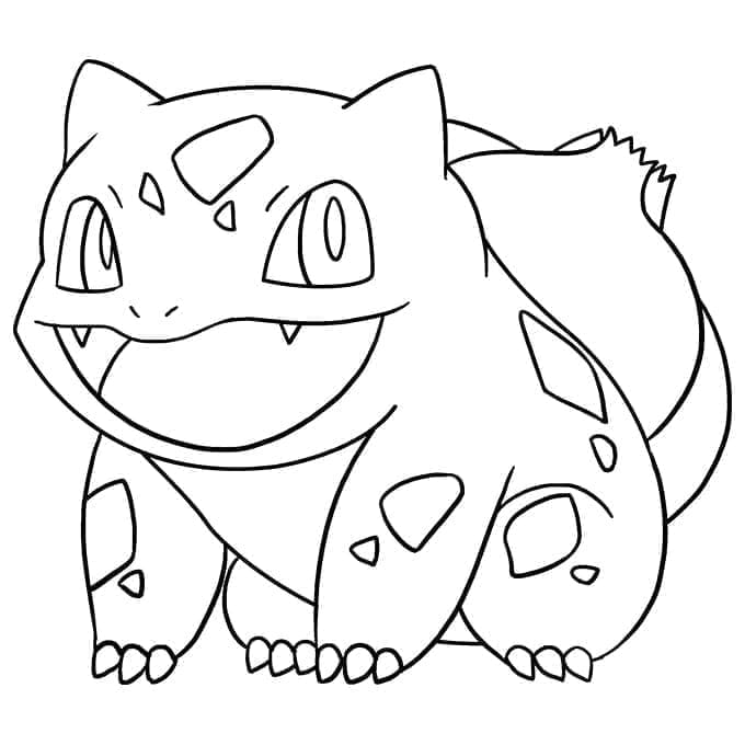 Lykkelig Bulbasaur fargelegging
