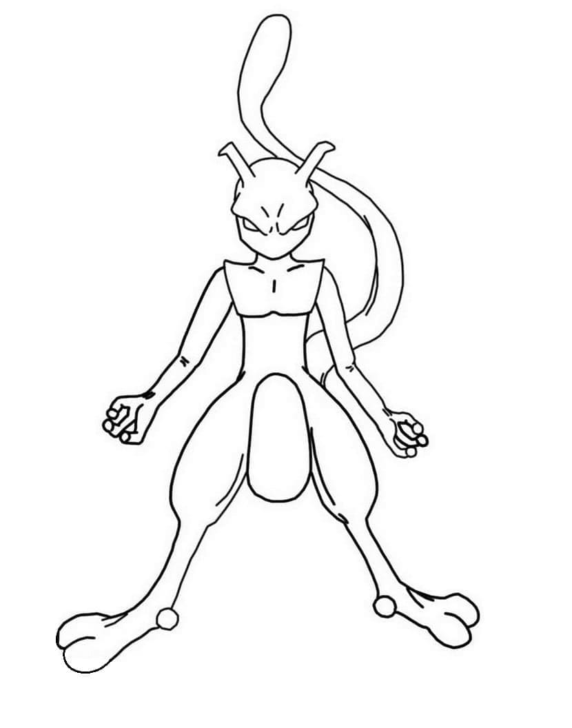 Mewtwo Gratis Bilde fargelegging