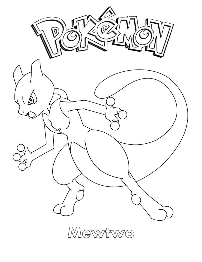 Mewtwo å Fargelegge fargelegging