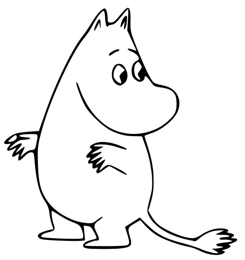 Moomin Bilde fargelegging