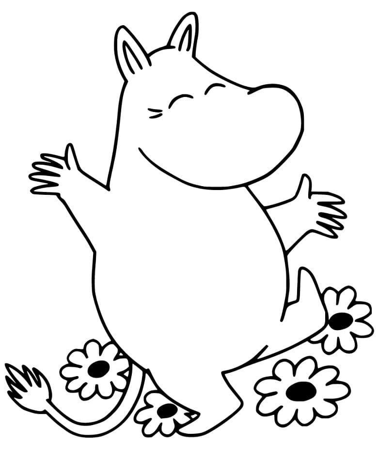 Moomin Gratis Bilde fargelegging