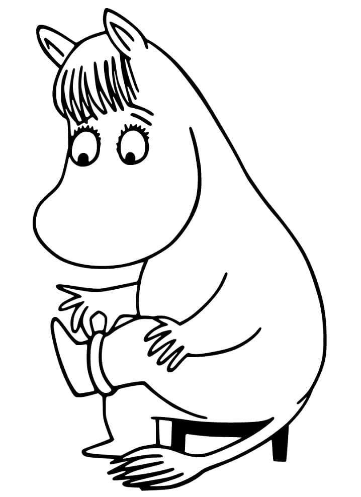 Moomin Utskriftbar fargelegging