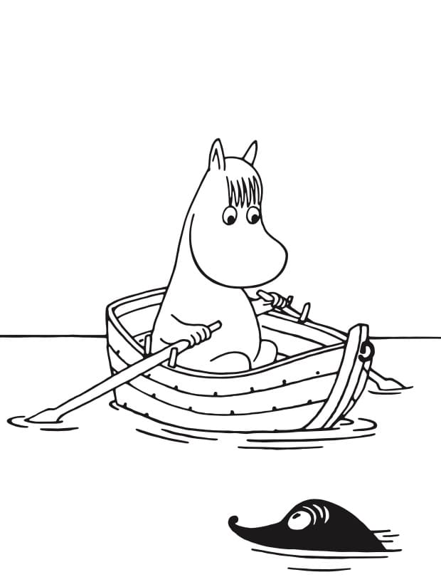 Moomin for 4-åringer fargelegging