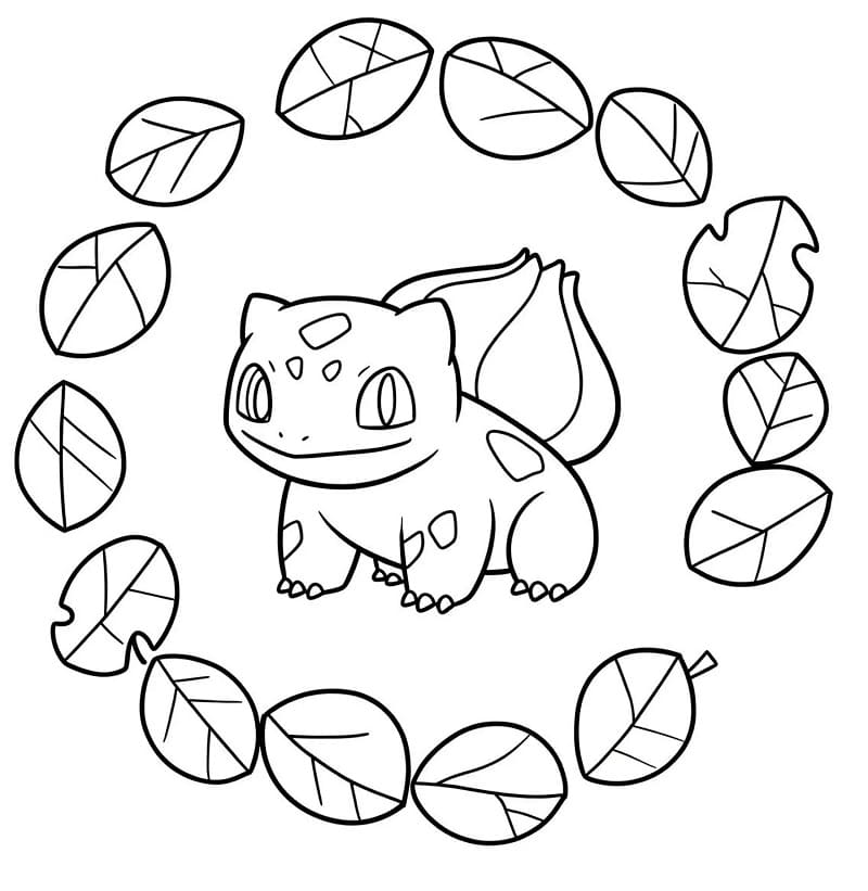 Pen Bulbasaur fargelegging