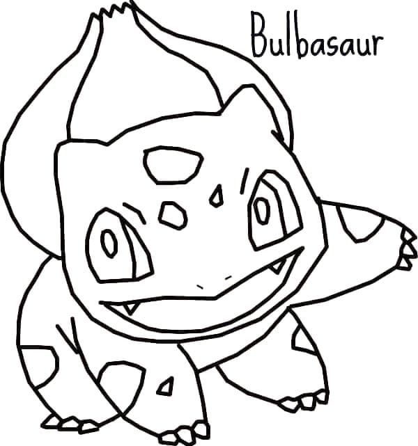 Pokemon Bulbasaur fargelegging