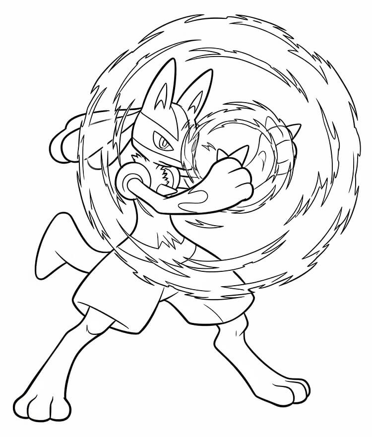 Pokémon Lucario fargelegging