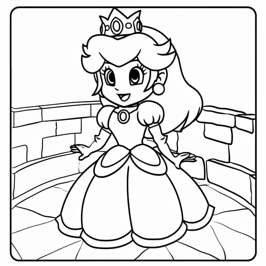 Prinsesse Daisy Fri fargelegging