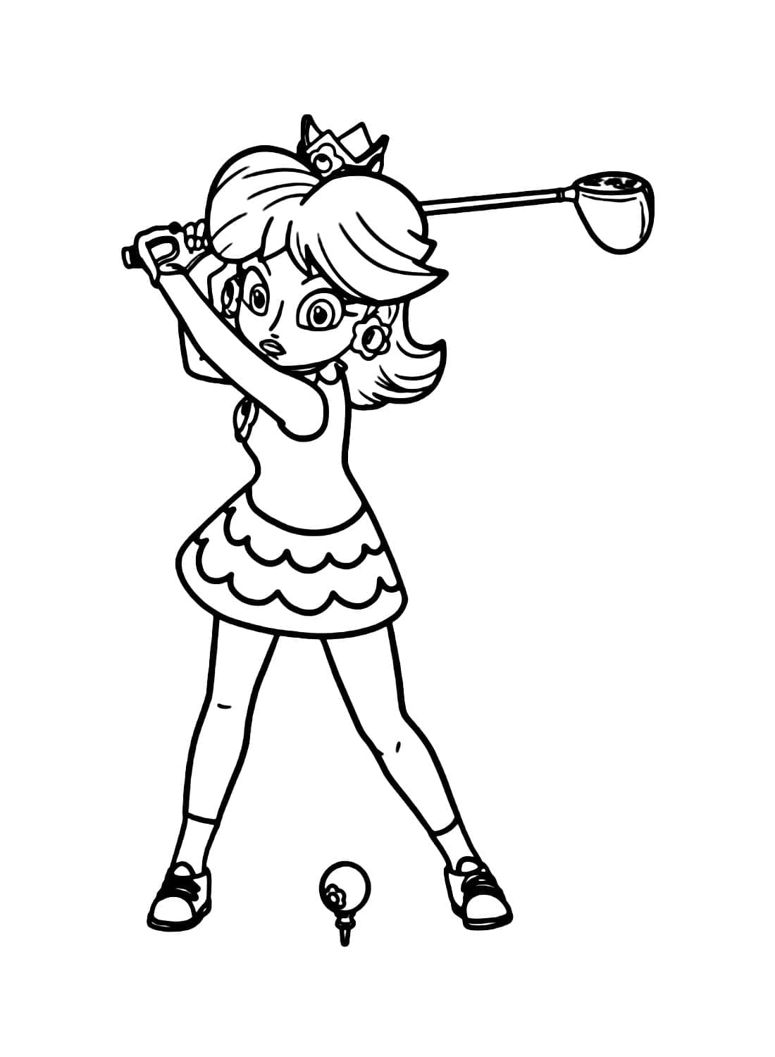Prinsesse Daisy Spiller Golf fargelegging