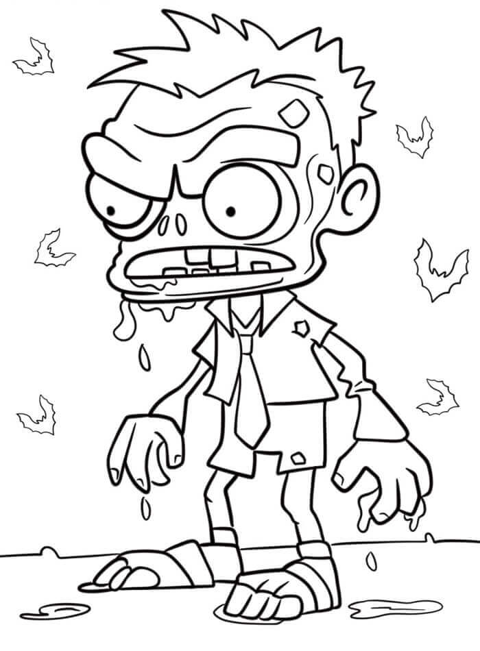 Skremmende Zombie fargelegging
