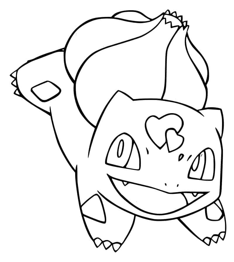 Skriv ut Bulbasaur fargelegging