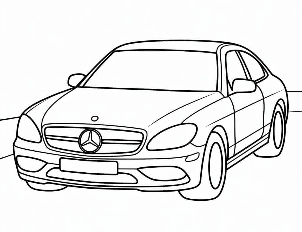 Skriv ut Mercedes fargelegging