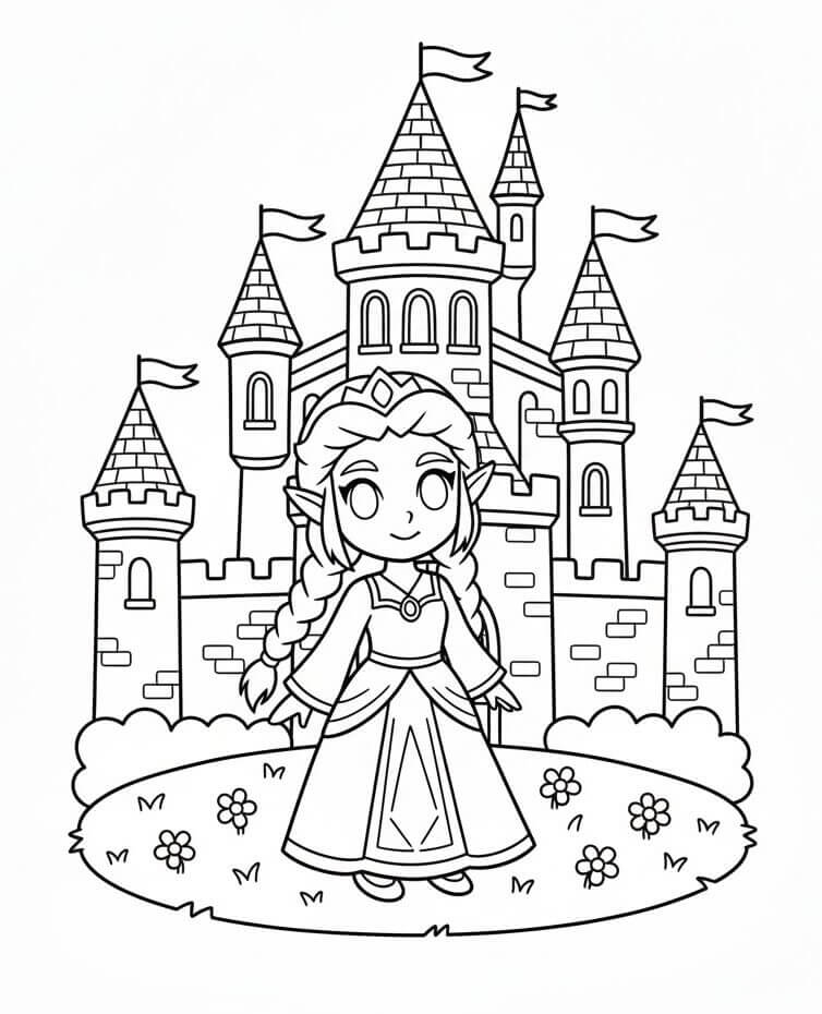 Skriv ut Zelda fargelegging