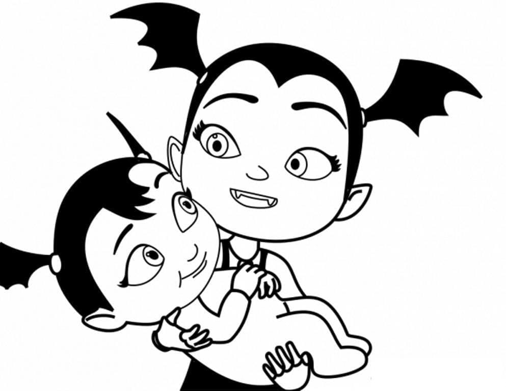 Søt Vampirina fargelegging