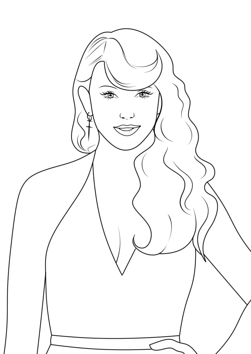 Taylor Swift Uten Kostnad fargelegging