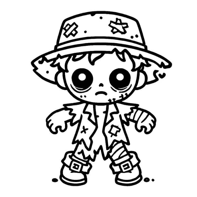 Uhyggelig Zombie fargelegging