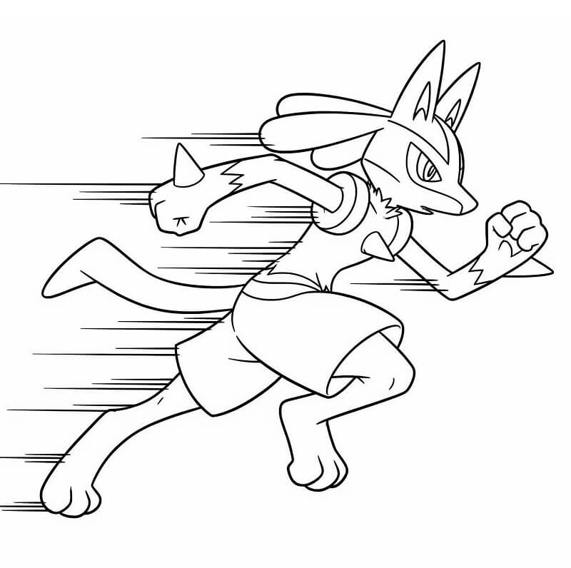 Utrolig Lucario fargelegging