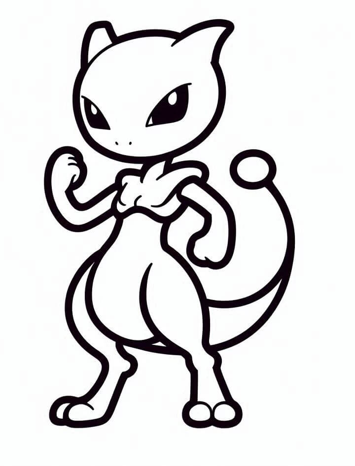 Utrolig Mewtwo fargelegging