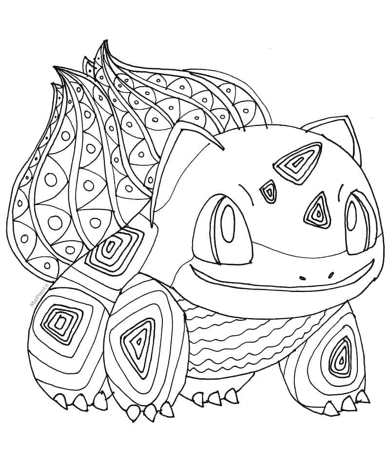 Utskriftbar Bulbasaur fargelegging