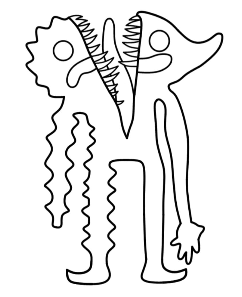 Utskriftbar Gratis Garten of Banban fargelegging