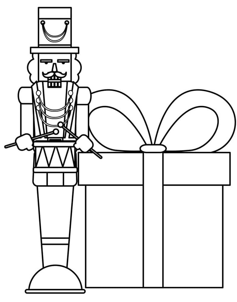 Utskriftbar Gratis Nøtteknekker fargelegging