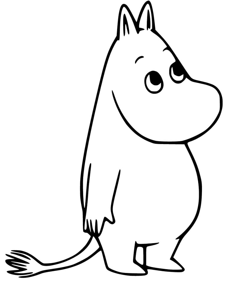 Utskriftbar Moomin fargelegging