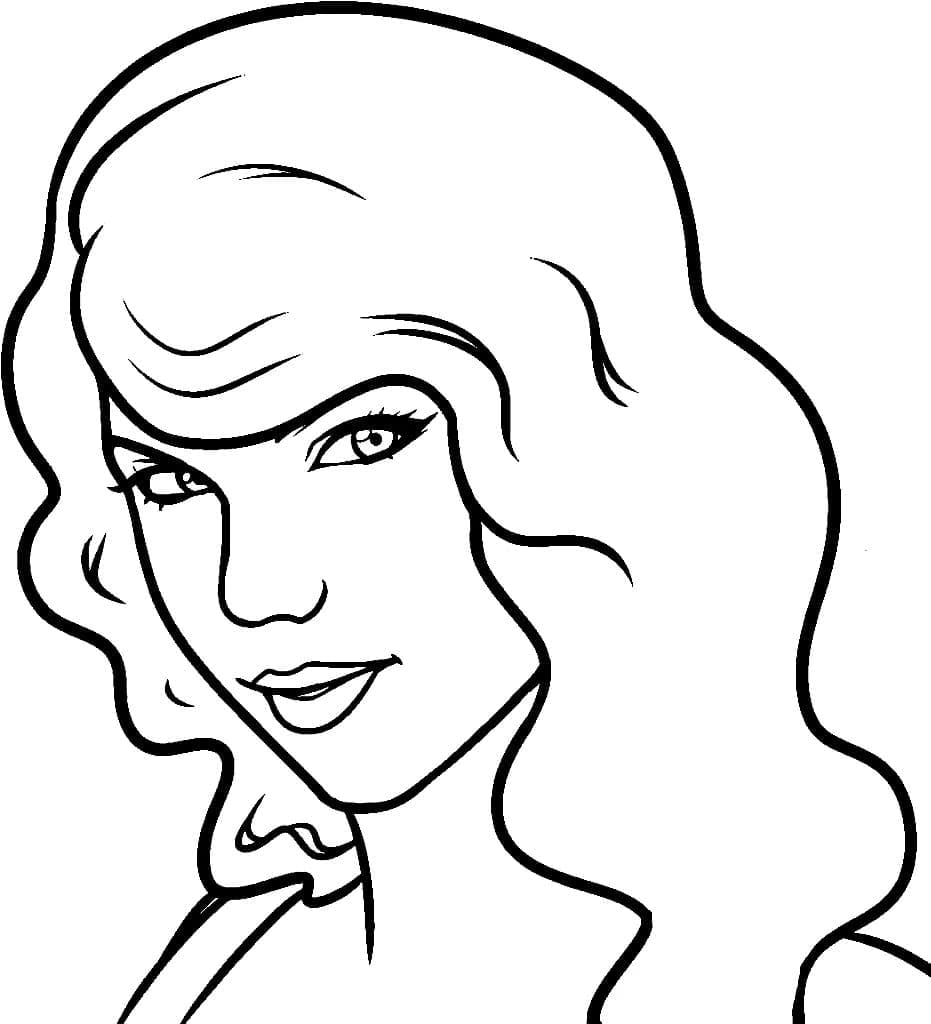 Utskriftbar Taylor Swift Uten Kostnad fargelegging