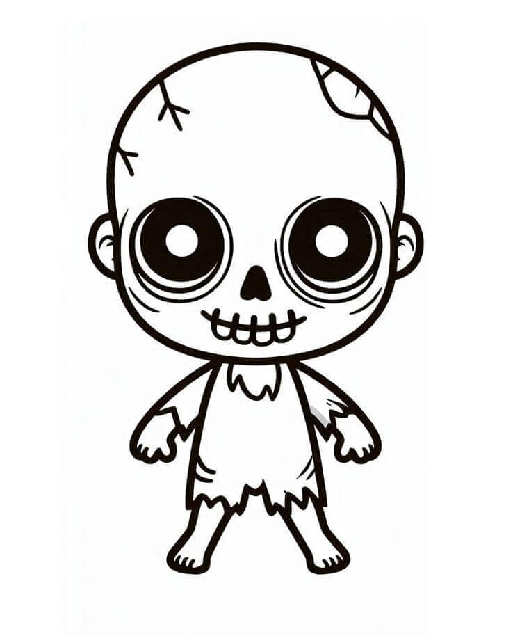 Utskriftbar Zombie fargelegging