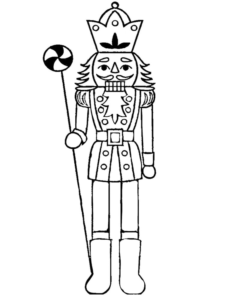 Utskriftbart Bilde Nøtteknekker fargelegging