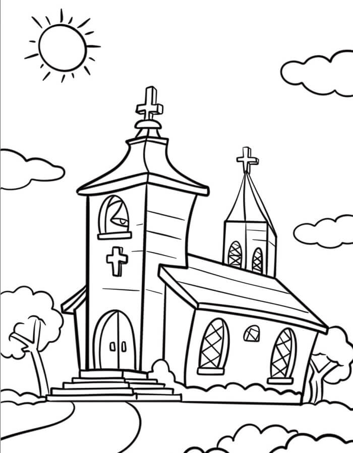 Vakker Kirke fargelegging