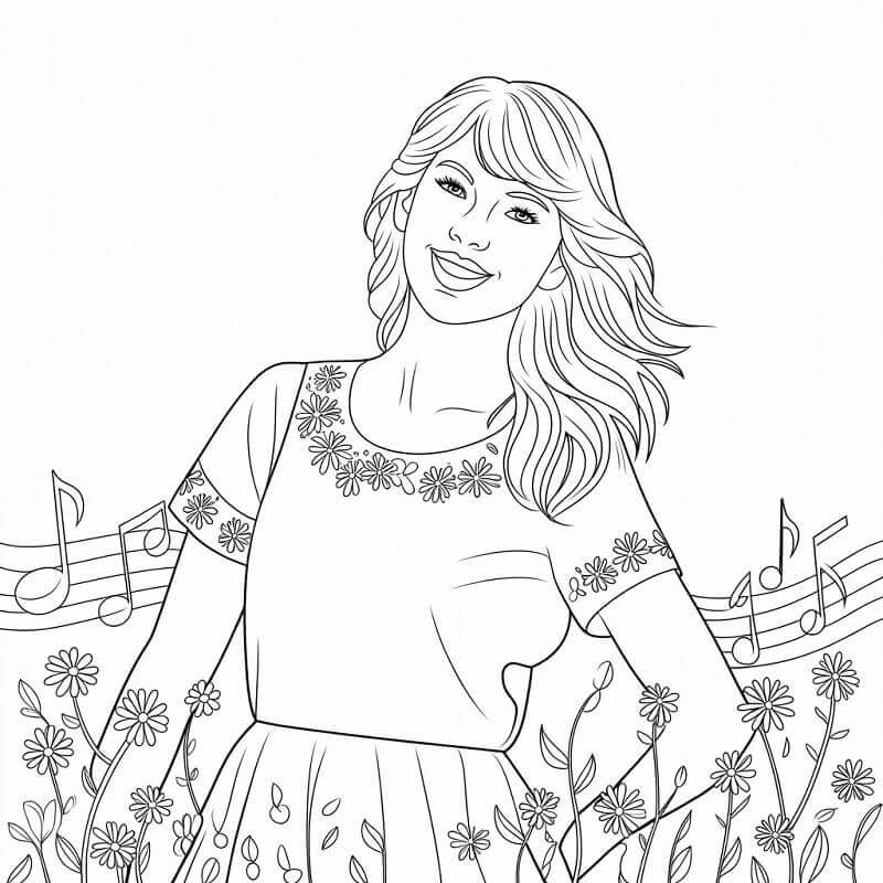 Vakker Taylor Swift fargelegging