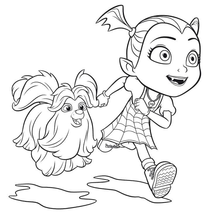 Vampirina Gratis for Barn fargelegging