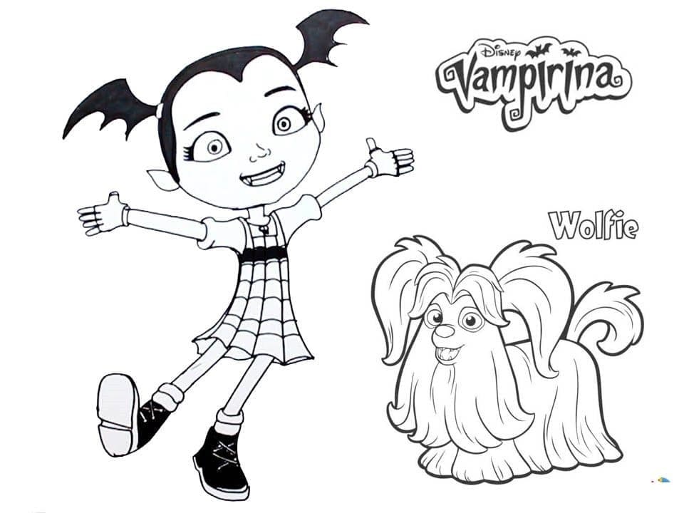 Vampirina å Skrive ut fargelegging