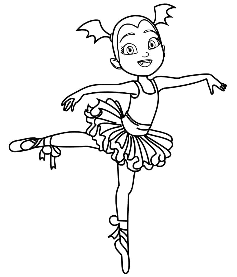 Vampirina for 2-åringer fargelegging