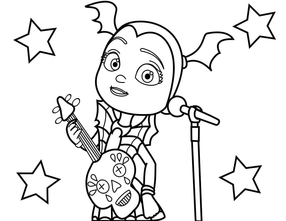 Vampirina for Barn fargelegging