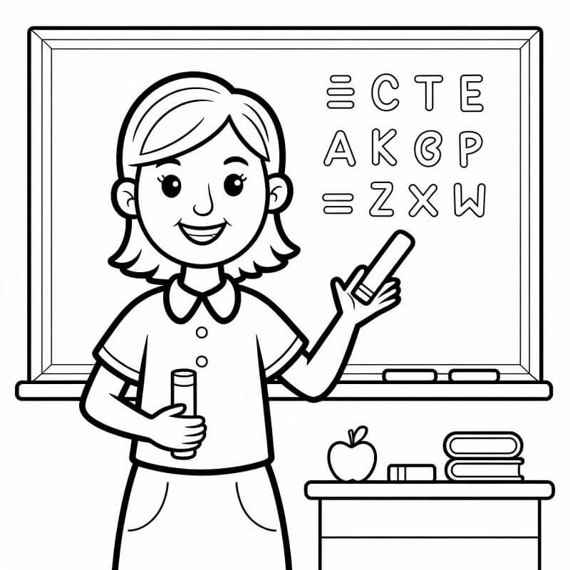 Vanlig Lærer fargelegging