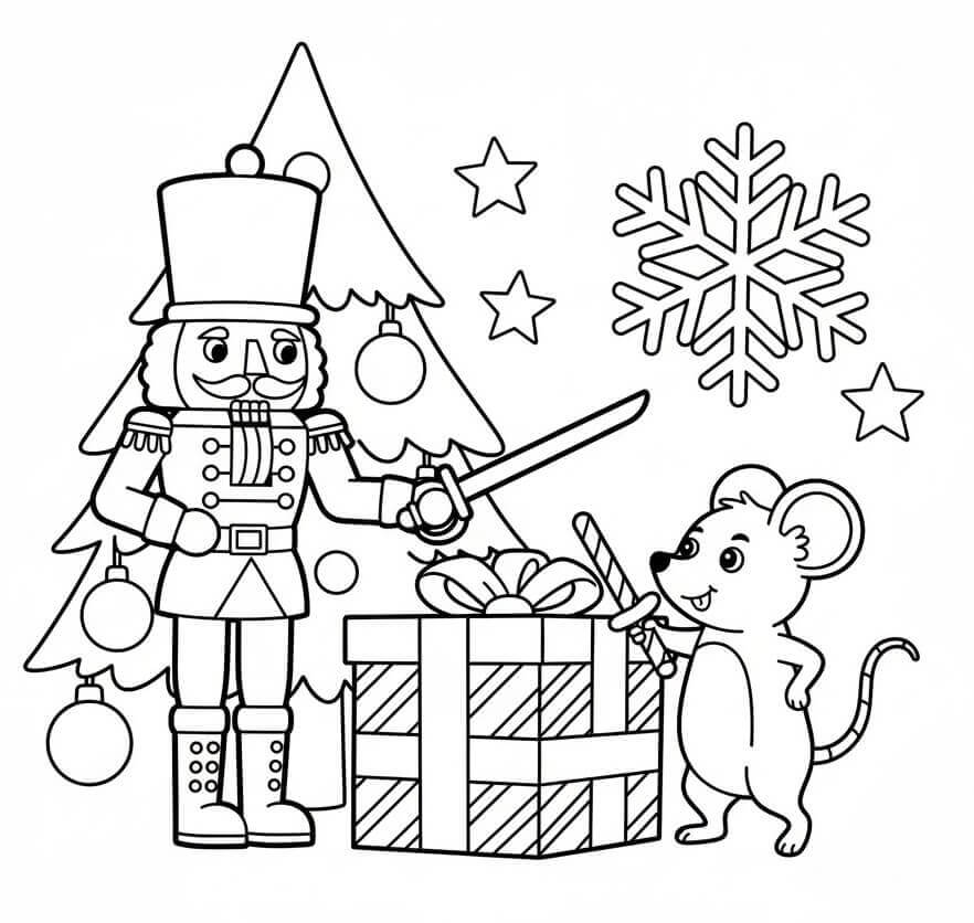 Vanlig Nøtteknekker fargelegging