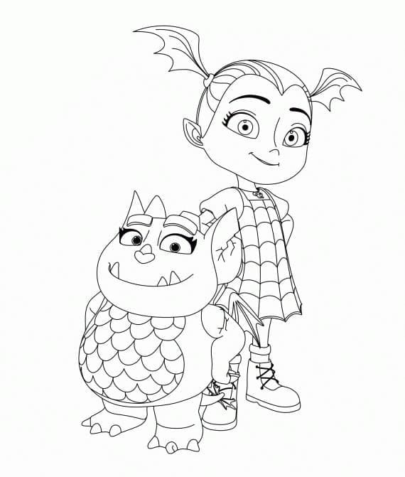 Veldig Søt Vampirina fargelegging